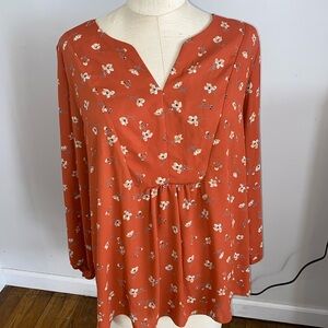 Marybelle 2X floral top